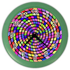 Colorful Whirlpool Color Wall Clock by LalyLauraFLM