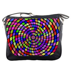 Colorful Whirlpool Messenger Bag