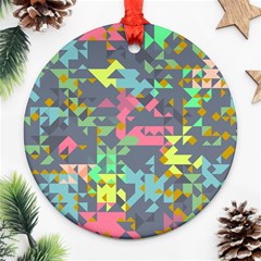 Pastel Scattered Pieces Ornament (round)