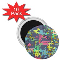 Pastel Scattered Pieces 1 75  Magnet (10 Pack)  by LalyLauraFLM