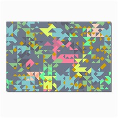 Pastel Scattered Pieces Postcard 4 x 6  (pkg Of 10)