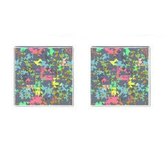 Pastel Scattered Pieces Cufflinks (square)