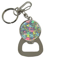 Pastel Scattered Pieces Bottle Opener Key Chain by LalyLauraFLM