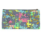 Pastel scattered pieces Pencil Case Back