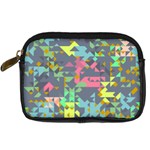 Pastel scattered pieces Digital Camera Leather Case Front