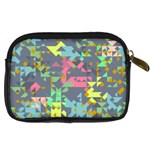 Pastel scattered pieces Digital Camera Leather Case Back