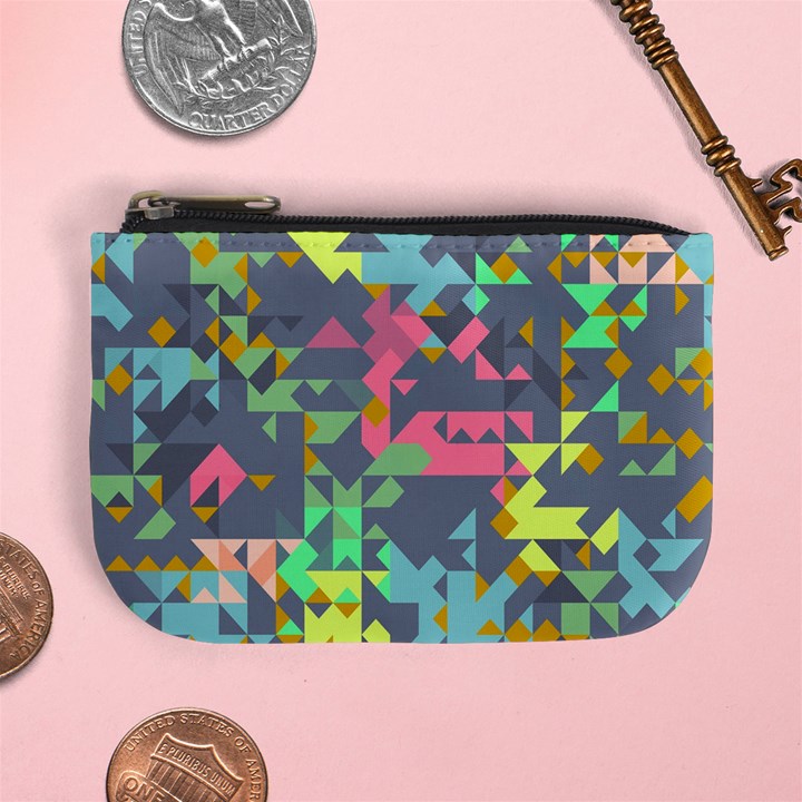 Pastel scattered pieces Mini Coin Purse