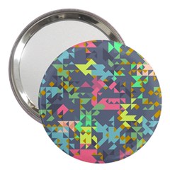 Pastel Scattered Pieces 3  Handbag Mirror by LalyLauraFLM