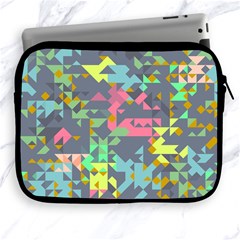 Pastel Scattered Pieces Apple Ipad 2/3/4 Zipper Case