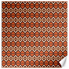 Brown Orange Rhombus Pattern Canvas 20  X 20 