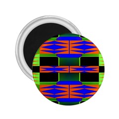 Distorted Shapes Pattern 2 25  Magnet