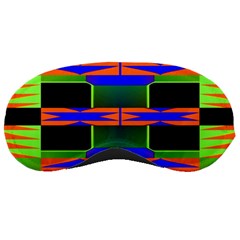 Distorted Shapes Pattern Sleeping Mask