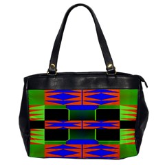 Distorted Shapes Pattern Oversize Office Handbag by LalyLauraFLM