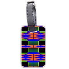 Distorted Shapes Pattern Luggage Tag (two Sides)