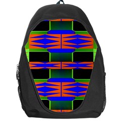 Distorted Shapes Pattern Backpack Bag