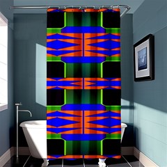 Distorted Shapes Pattern	shower Curtain 36  X 72  by LalyLauraFLM