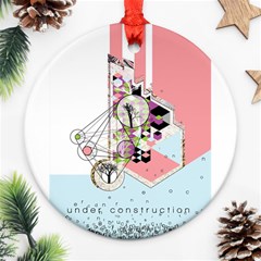 Under Construction Ornament (round) 