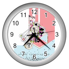 Under Construction Wall Clocks (silver)  by infloence