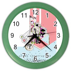 Under Construction Color Wall Clocks