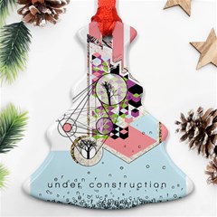 Under Construction Christmas Tree Ornament (2 Sides) by infloence