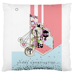 Under Construction Large Flano Cushion Cases (two Sides)  by infloence