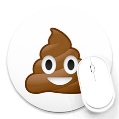 Poop Round Mousepads by redcow