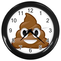 Poop Wall Clocks (black)