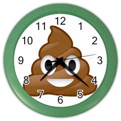 Poop Color Wall Clocks