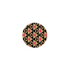 Shapes In Triangles Pattern 1  Mini Button