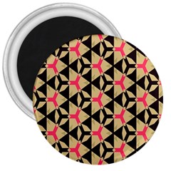 Shapes In Triangles Pattern 3  Magnet