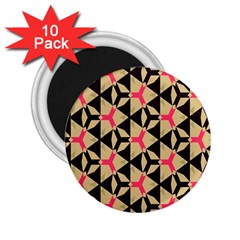 Shapes In Triangles Pattern 2 25  Magnet (10 Pack)