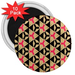 Shapes In Triangles Pattern 3  Magnet (10 Pack)