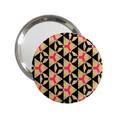 Shapes In Triangles Pattern 2 25  Handbag Mirror