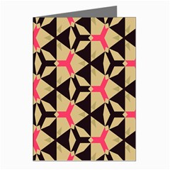 Shapes In Triangles Pattern Greeting Cards (pkg Of 8) by LalyLauraFLM