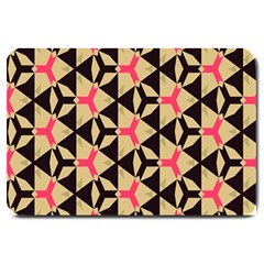 Shapes In Triangles Pattern Large Doormat