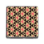 Shapes in triangles pattern Memory Card Reader (Square) Front