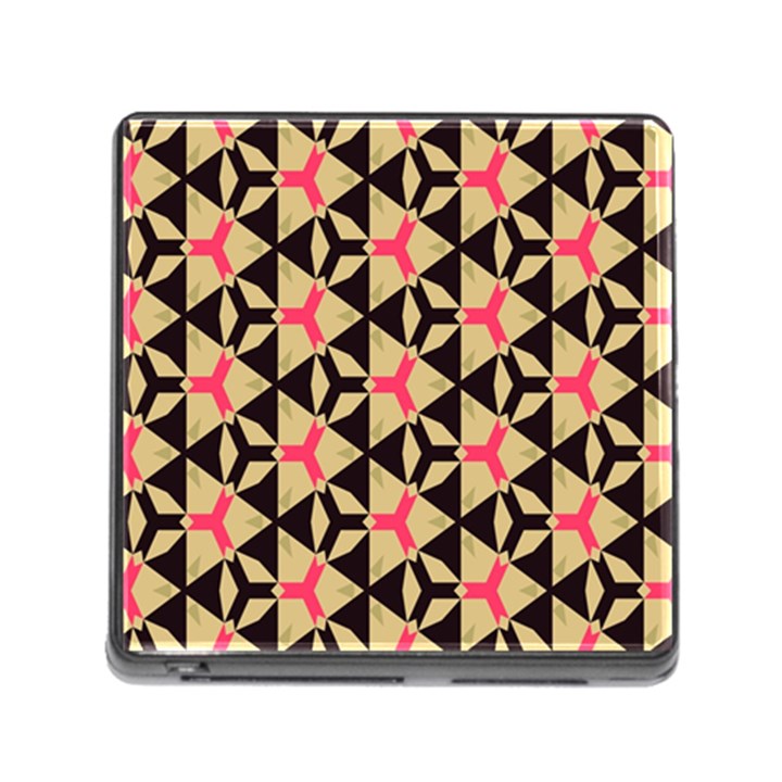 Shapes in triangles pattern Memory Card Reader (Square)