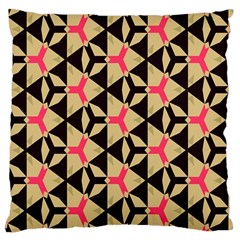 Shapes In Triangles Pattern Large Cushion Case (two Sides)