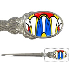 Colorful Distorted Shapes Letter Opener