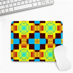 Abstract Yellow Flowers Small Mousepad