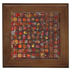 Floating squares Framed Tile