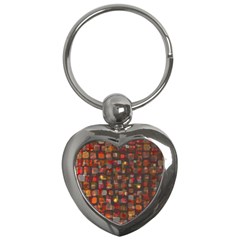 Floating Squares Key Chain (heart) by LalyLauraFLM