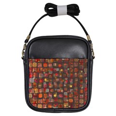 Floating Squares Girls Sling Bag