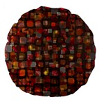 Floating squares Large 18  Premium Round Cushion  Front