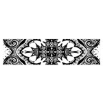 Doodle Cross  Satin Scarf (Oblong) Front