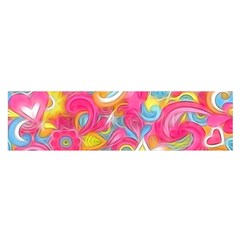 Hippy Peace Swirls Satin Scarf (oblong)