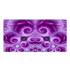 Purple Ecstasy Fractal Satin Shawl by KirstenStarFashion