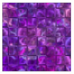 Purple Squares Large Satin Scarf (square) by KirstenStarFashion