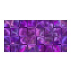 Purple Squares Satin Wrap