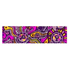 Purple Tribal Abstract Fish Satin Scarf (oblong)